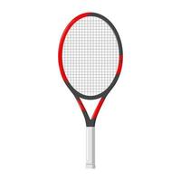 Tennis racket, vector illustration, isolated on white background