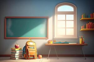 back to school background. Illustration photo