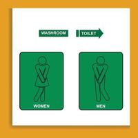 Toilet icons, toilet signs, and men and women vector Illustrations.