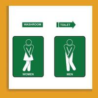 Toilet icons, toilet signs, and men and women vector Illustrations.