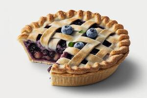 Blueberry Pie. Illustration photo