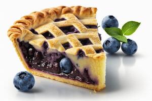 festive delicious blueberry pie. Illustration photo