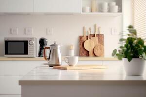 Desk of free space for your decoration of product or text. Illustration photo