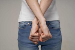 enfermo mujer menstruación salud problemas ginecología ligero antecedentes foto