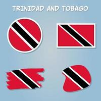 mapa de trinidad y tobago, mapa de trinidad y tobagovector diseño ilustración. vector