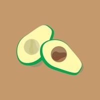 ilustración de un aguacate 2d animación vector