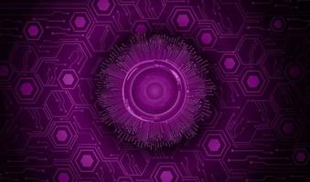 Modern Cybersecurity Eye on Technology Background vector