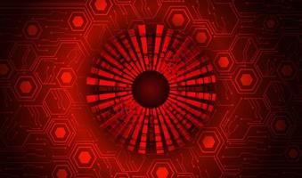 Modern Cybersecurity Eye on Technology Background vector