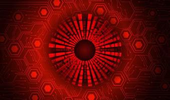 Modern Cybersecurity Eye on Technology Background vector