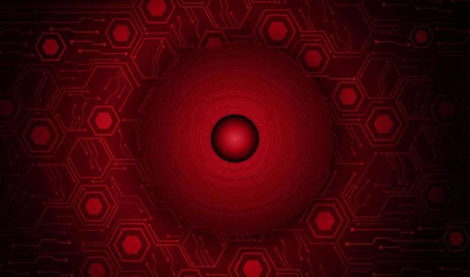 Modern Cybersecurity Eye on Technology Background
