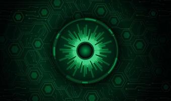 Modern Cybersecurity Eye on Technology Background vector