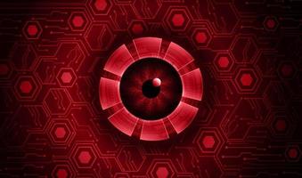 Modern Cybersecurity Eye on Technology Background vector