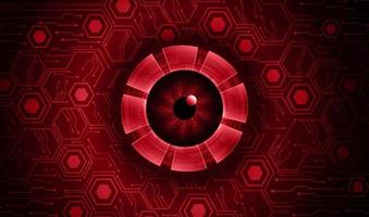 Modern Cybersecurity Eye on Technology Background vector