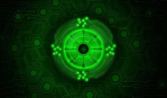 Modern Cybersecurity Eye on Technology Background vector