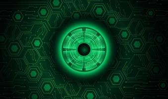 Modern Cybersecurity Eye on Technology Background vector