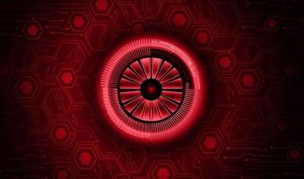 Modern Cybersecurity Eye on Technology Background vector