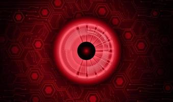 Modern Cybersecurity Eye on Technology Background vector