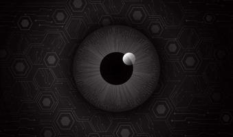 Modern Cybersecurity Eye on Technology Background vector