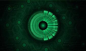 Modern Cybersecurity Eye on Technology Background vector