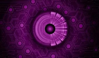 Modern Cybersecurity Eye on Technology Background vector