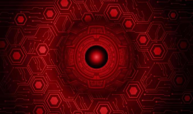 Modern Cybersecurity Eye on Technology Background