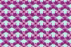 Abstract magenta or purple natural flower, floral, and leaves seamless pattern background. Flower and leaf clip illustration watercolor texture wallpaper. photo