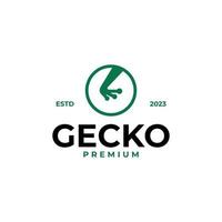 Flat gecko foot logo design vector concept illustration idea