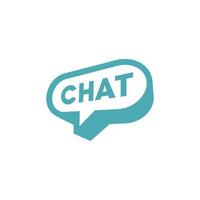 Chat vector logo icon design, concept of talking and chatting icon design Illustration in modern style