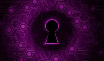 Modern Cybersecurity Technology Background with padlock vector