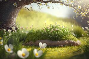 Spring Beautiful Background. Illustration photo