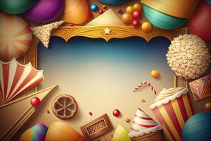 Purim Party Holiday Background. Illustration photo