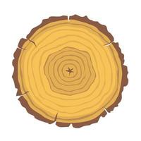 SLICE WOODEN ROUND vector