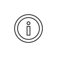 Information sign vector for Icon Website, UI Essential, Symbol, Presentation