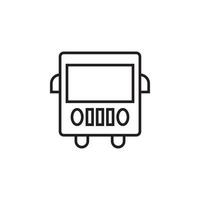 bus icon vector for Icon Website, UI Essential, Symbol, Presentation