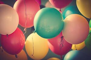 Balloon Party Background. Illustration photo
