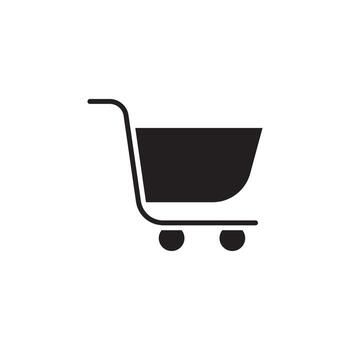 carrito vector para icono sitio web, ui básico, símbolo, presentación