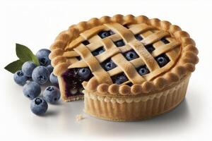 Blueberry Pie. Illustration photo