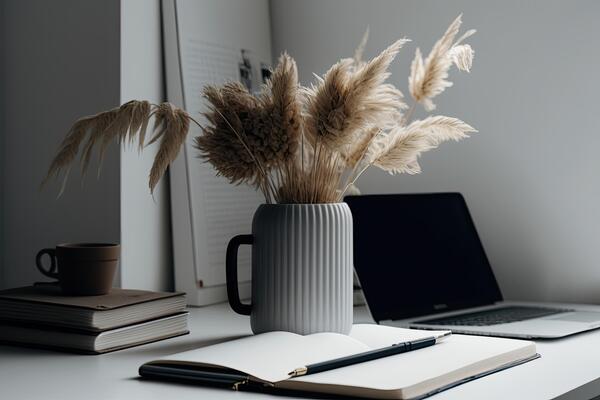 Aesthetic Office Stock Photos Images And Backgrounds For Free Download Aesthetic Minimal Office Workspace Interior Design Illustration Ai Generative Free Photo
