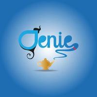 genie logo design vector