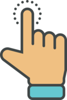 hand- cursor icoon klem kunst png