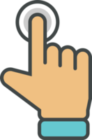 mano cursor icono acortar Arte png