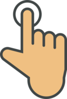 hand- cursor icoon klem kunst png