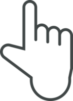 hand- cursor icoon klem kunst png