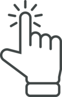 mano cursor icono acortar Arte png