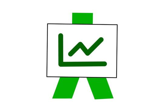 presentación tablero plano icono aislado en blanco antecedentes elemento. presentación tablero plano icono vector ilustración.