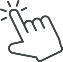 hand- cursor icoon klem kunst png