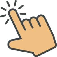 hand- cursor icoon klem kunst png