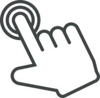 hand- cursor icoon klem kunst png