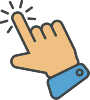 hand- cursor icoon klem kunst png