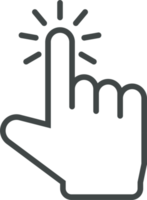 hand- cursor icoon klem kunst png